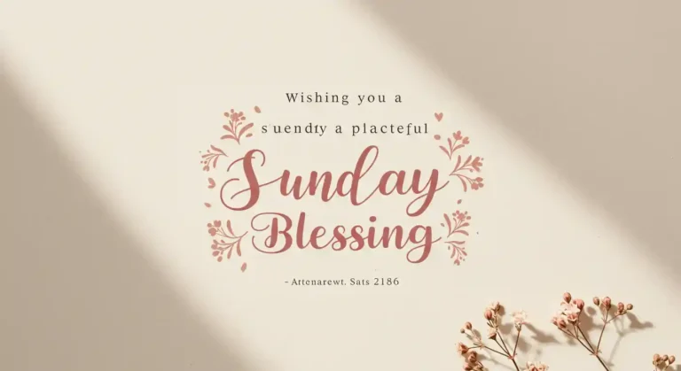 Sunday Blessing