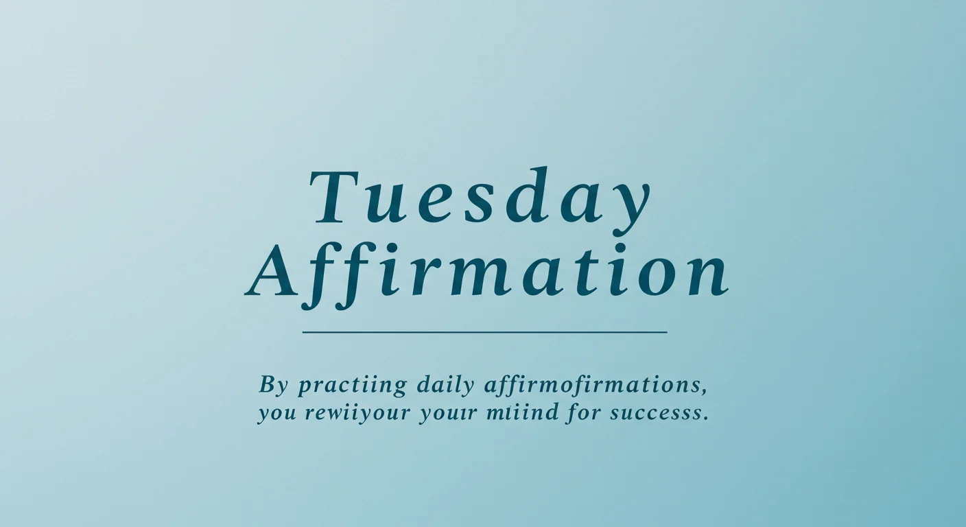 Affirmation of Tuesday